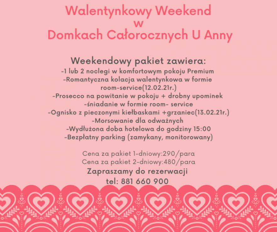 Walentynki w Domkach u Anny