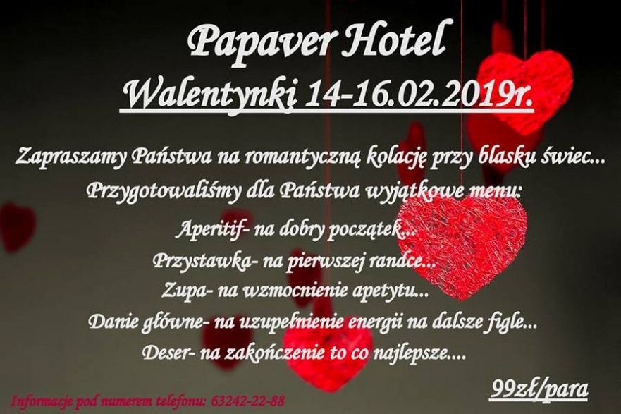 Walentynki w Papaver Hotel