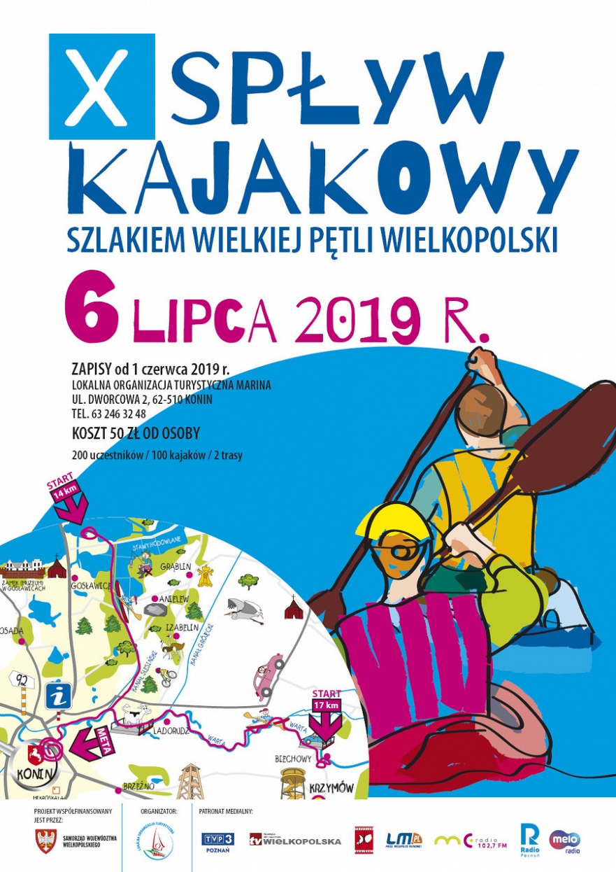 100 kajaków na X-lecie