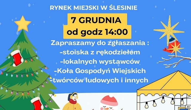 Jarmark Bożonarodzeniowy w Ślesinie