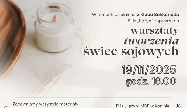 Warsztaty tworzenia świec sojowych