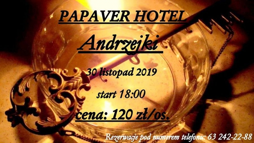 Andrzejki w Hotelu Papaver
