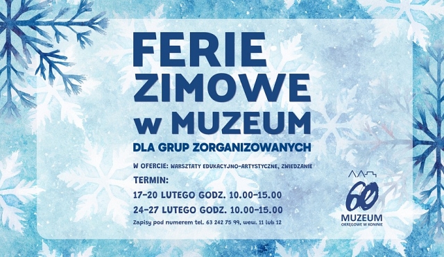 Ferie dla grup zorganizowanych w Muzeum Okręgowym w Koninie