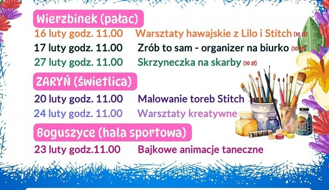 Ferie zimowe w gminie Wierzbinek