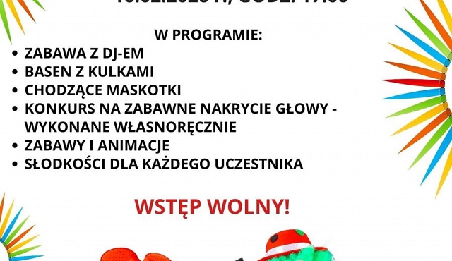 Zabawa Karnawałowa dla dzieci