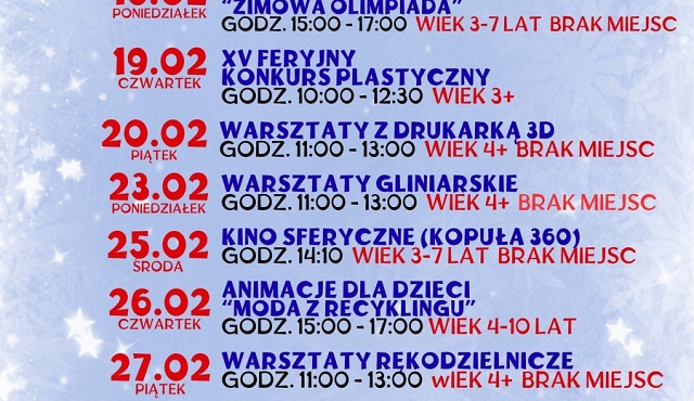 Ferie zimowe w Wilczynie