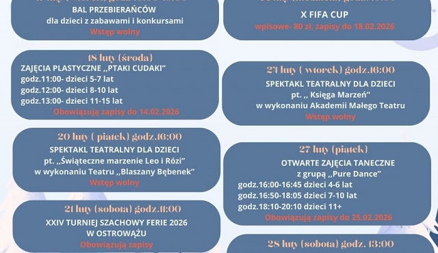 Ferie zimowe w Ślesinie