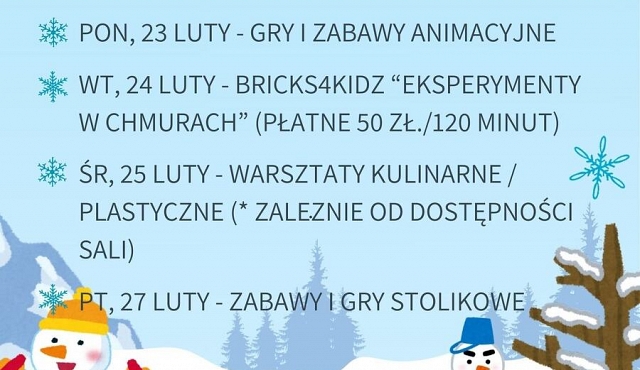 Ferie zimowe w Kawnicach