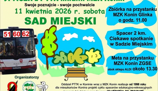 Spacer z PTTK liniami MZK Konin
