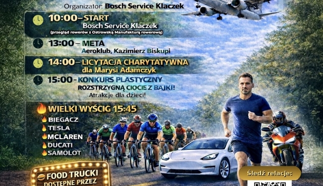 Rajd oraz wyścigi na lotnisku w Kazimierzu Biskupim