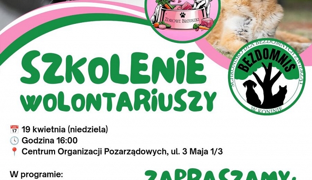 Szkolenie Wolontariuszy Schroniska dla Bezdomnych Zwierząt w Koninie