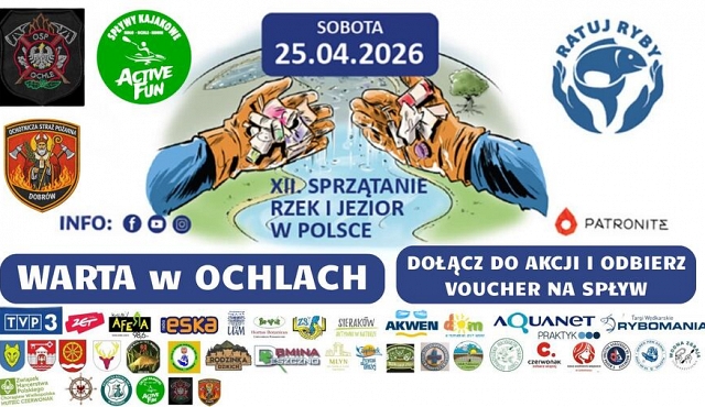 Akcja sprzątania rzeki Warty