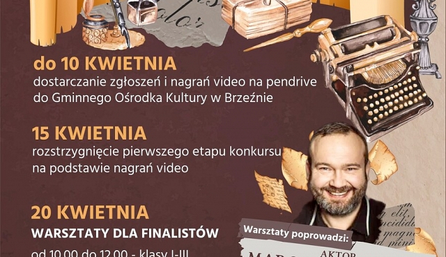 Finał konkursu recytatorskiego w GOK Brzeźno