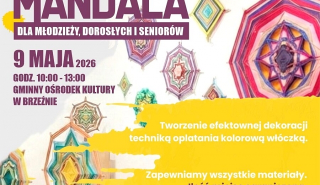 Warsztaty: Twórcza mandala w GOK Brzeźno