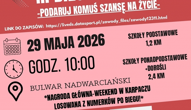 III Bieg po Szpik z Zespołem Szkół Centrum Kształcenia Ustawicznego
