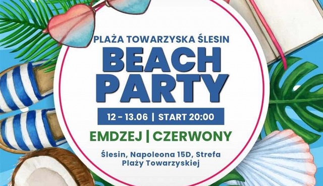 Impreza na plaży w Ślesinie