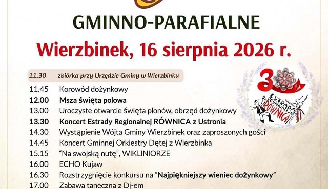Wierzbinek, Dożynki Gminno-Parafialne