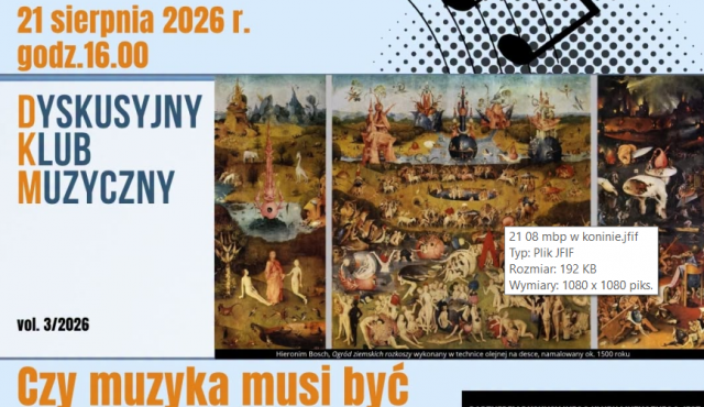 Dyskusyjny Klub Muzyczny w MBP