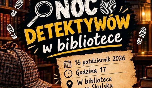 Noc detektywów w Bibliotece Skulsk