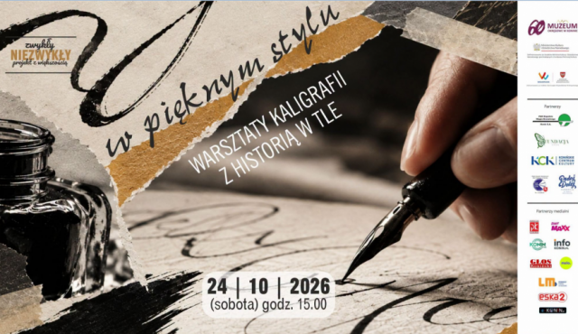 Warsztaty kaligrafii w Muzeum Okręgowym w Koninie