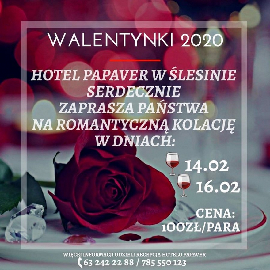 Walentynki w Hotelu Papaver