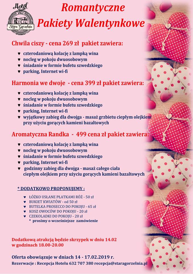 Romantyczne pakiety w Hotelu Stara Gorzelnia