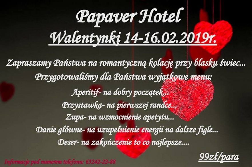 Walentynki w Papaver Hotel