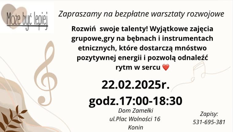Bezpłatne Warsztaty Rozwojowe