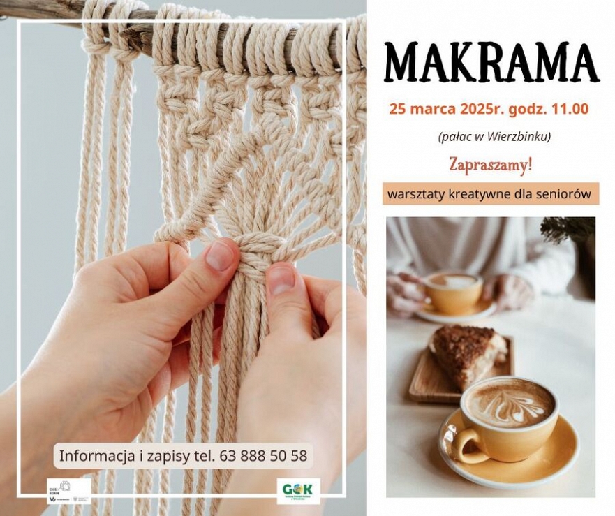 Makrama: warsztaty dla seniorów