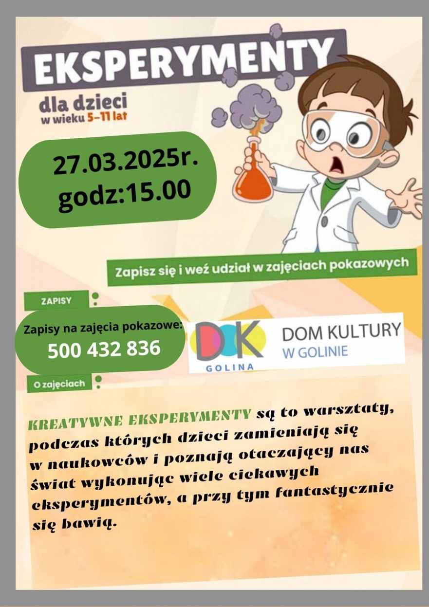 Eksperymenty dla dzieci