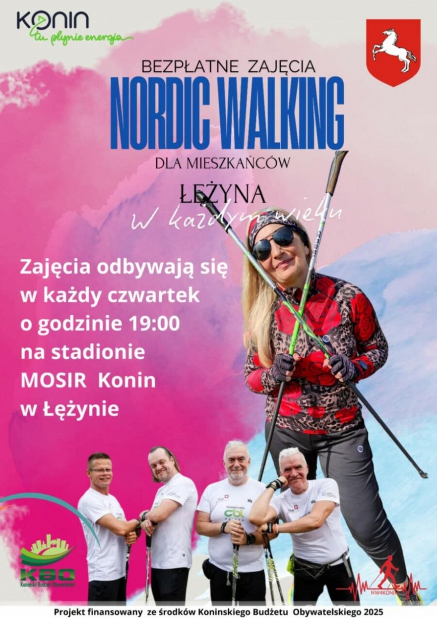 Bezpłatne zajęcia nordic walking w Łężynie