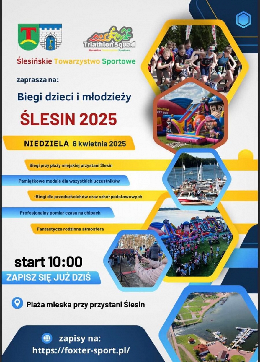 Biegi dzieci i młodzieży Ślesin 2025