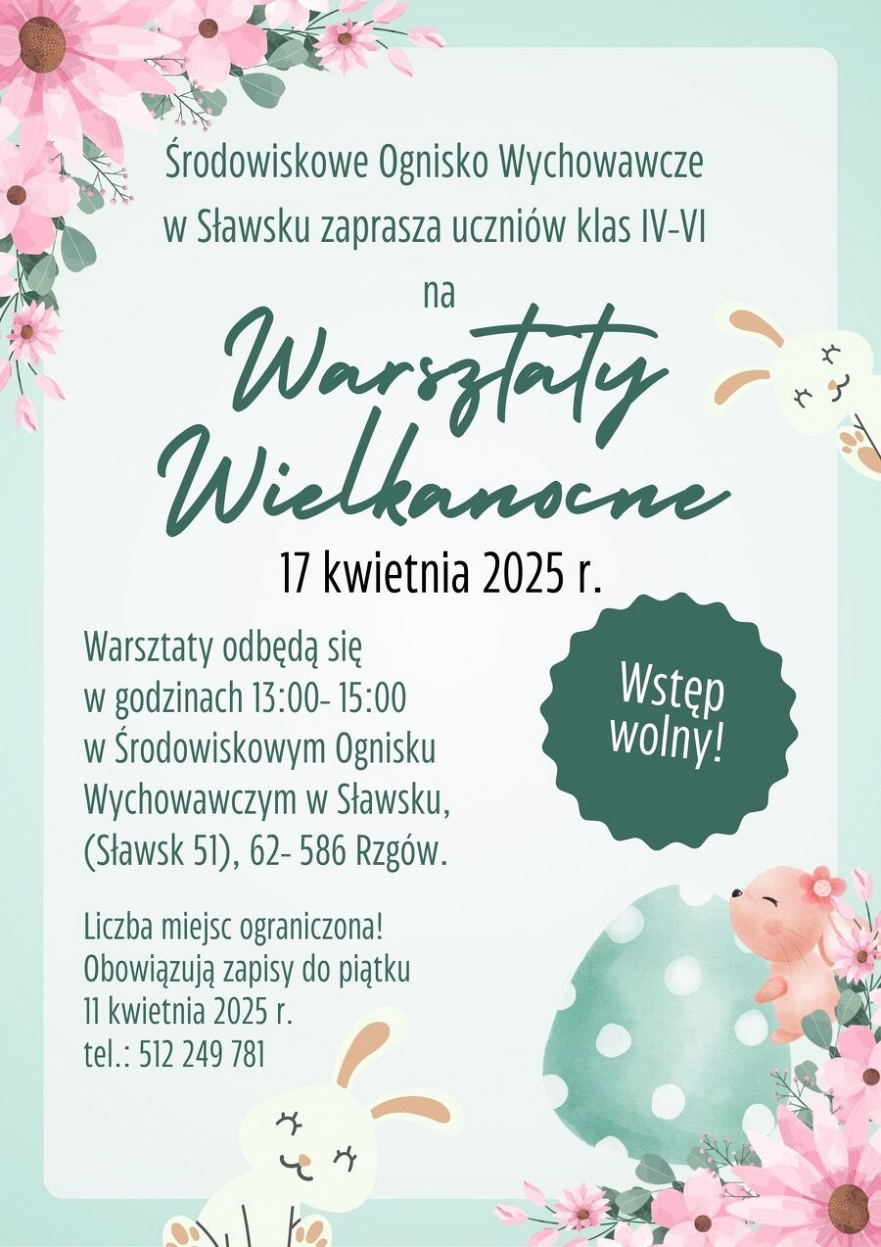 Warsztaty Wielkanocne w Sławsku