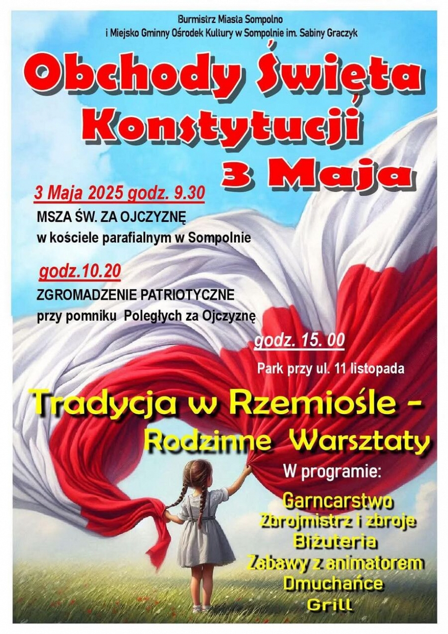 Obchody Święta Konstytucji 3 Maja w Sompolnie
