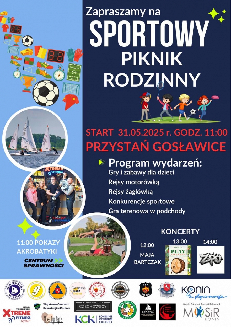 Sportowy piknik rodzinny w Gosławicach