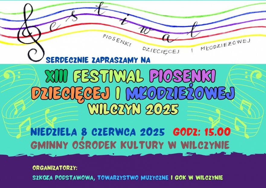 XIII Festiwal Piosenki Dziecięcej i Młodzieżowej Wilczyn 2025