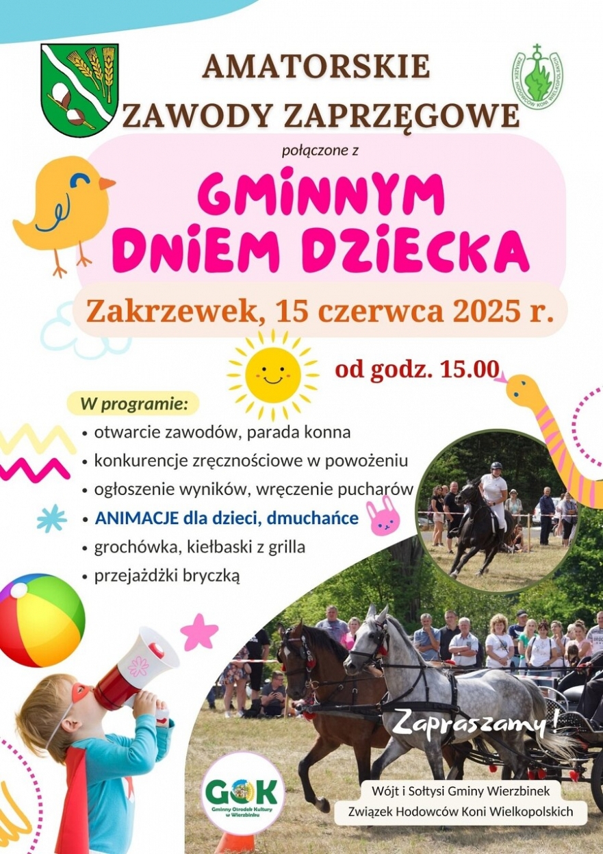 Amatorskie Zawody Zaprzęgowe oraz Gminny Dzień Dziecka