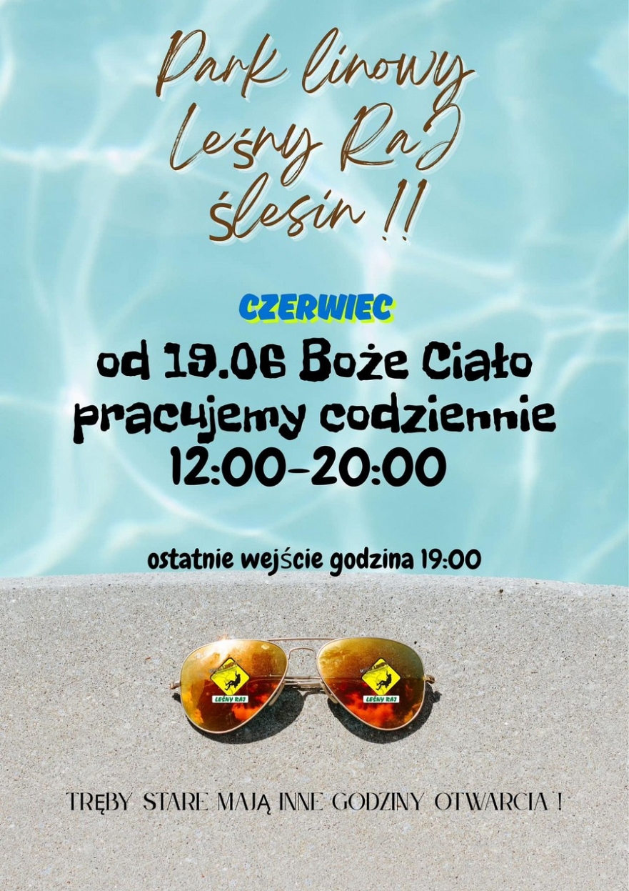 Park Linowy Leśny Raj zaprasza