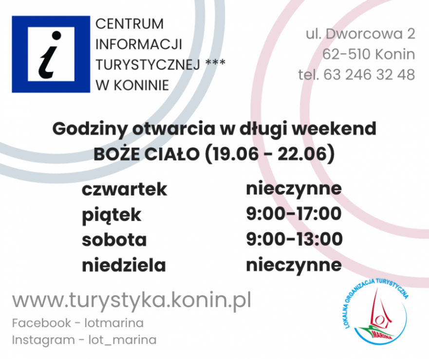 Godziny otwarcia biura w długi weekend