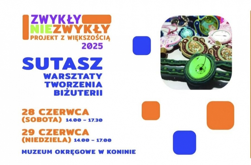 Sutasz- warsztaty tworzenia biżuterii w Muzeum Okręgowym w Koninie