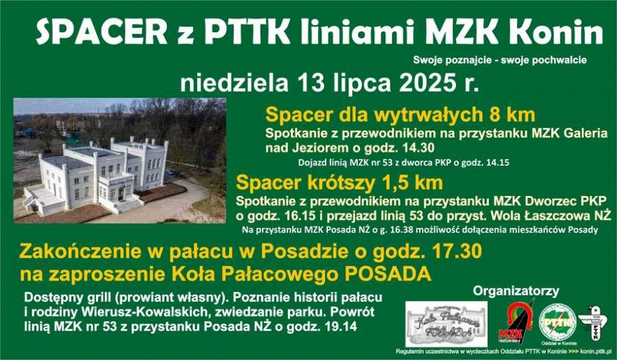 Spacer z PTTK liniami MZK Konin