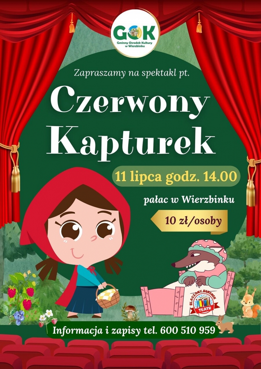 Spektakl dla dzieci w Pałacu w Wierzbinku