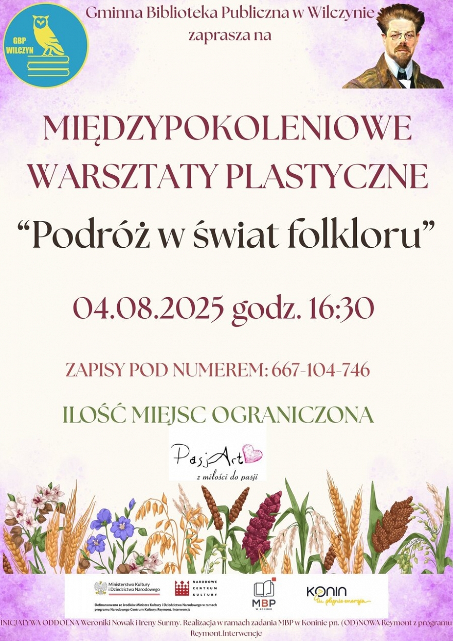 Międzypokoleniowe warsztaty plastyczne "Podróż w świat folkloru"