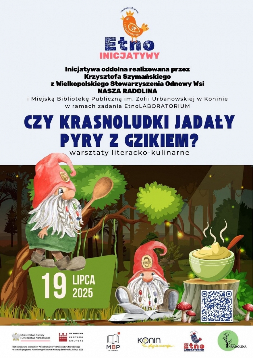 Warsztaty literacko-kulinarne "Czy krasnoludki jadały pyry z gzikiem?"