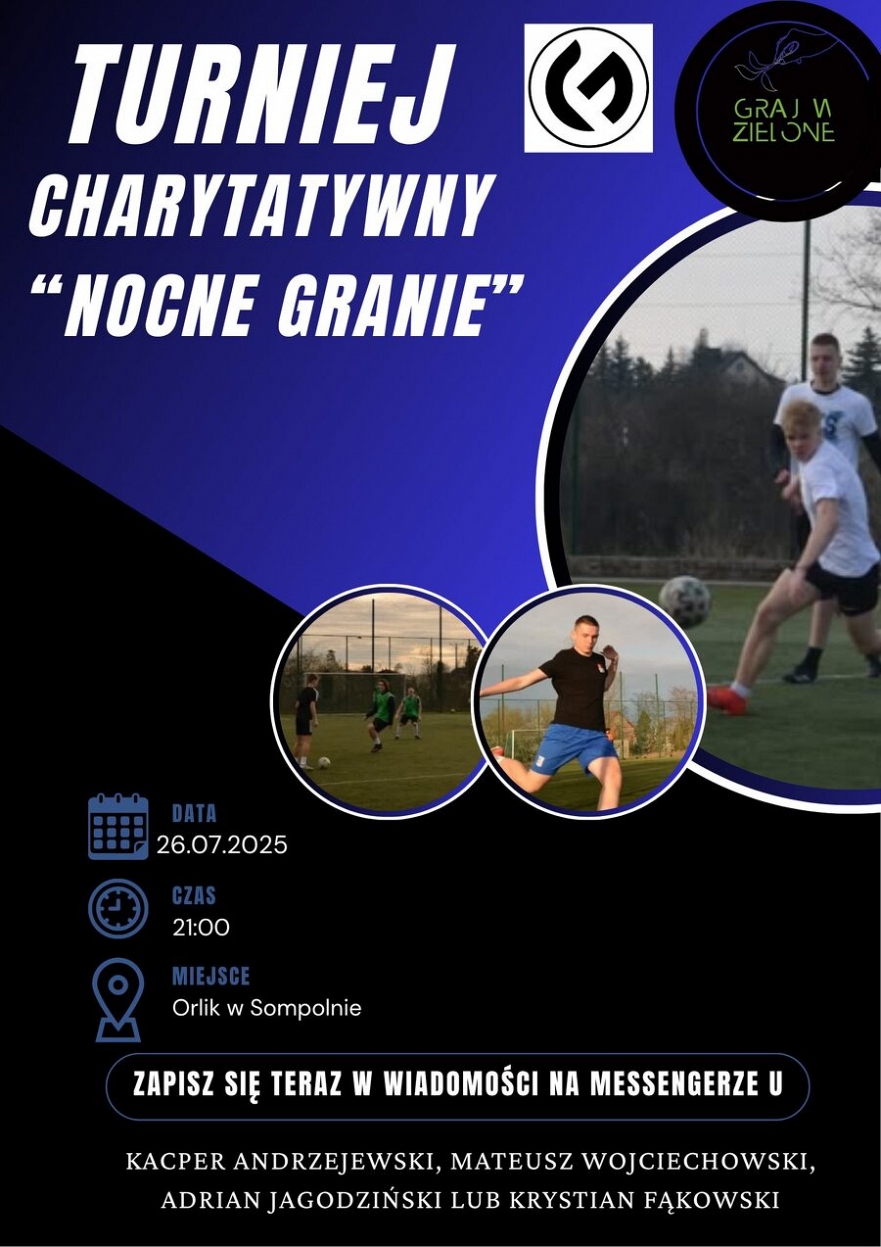 Nocny Turniej Charytatywny w Sompolnie