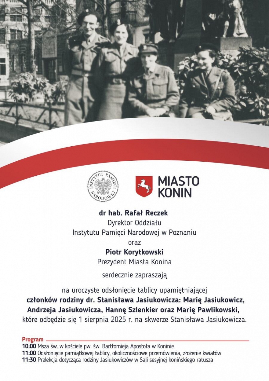 Uroczyste odsłonięcie tablicy upamiętniającej