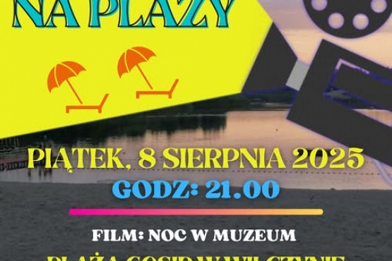 Letnie kino na plaży w Wilczynie