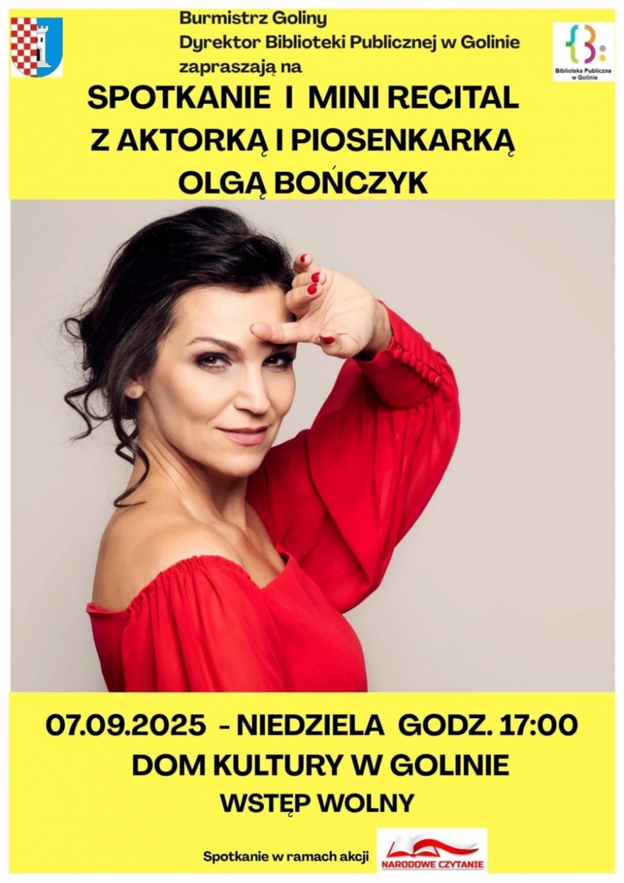 Spotkanie i mini recital - Olga Bończyk