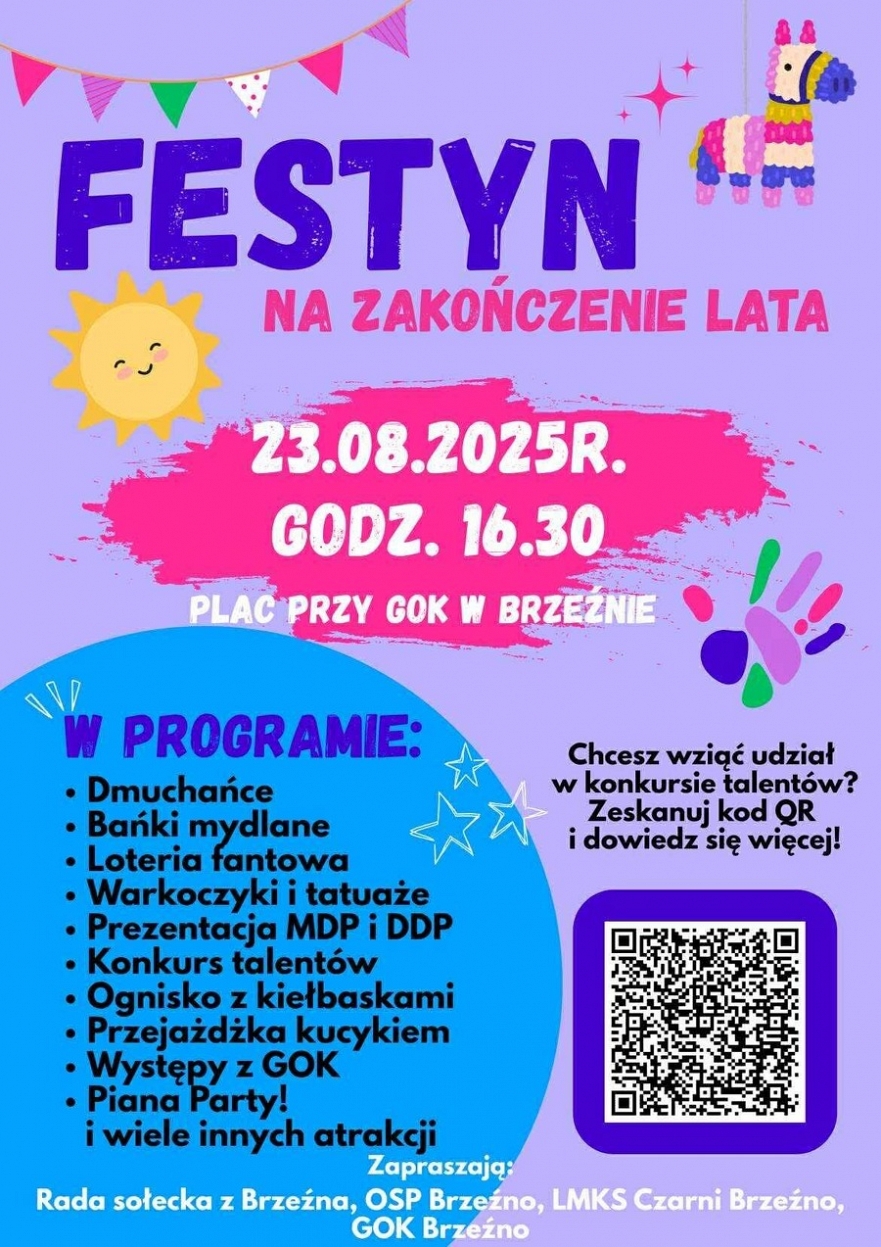 Festyn na zakończenie lata w Brzeźnie