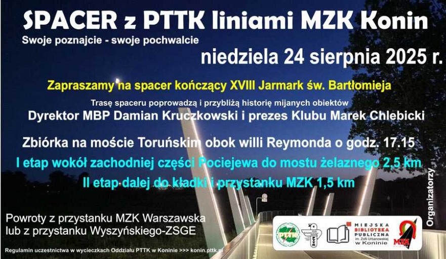 Spacer z PTTK liniami MZK Konin